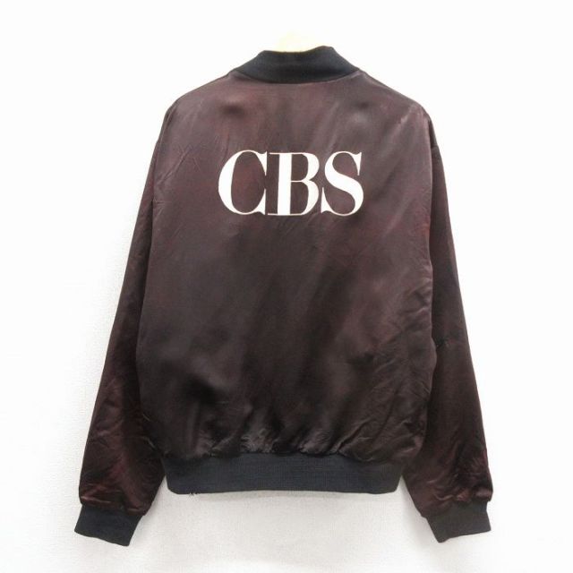 【20%OFF】CBS 80s ナイロンジャケット 刺繍 ブラック XL | 古着