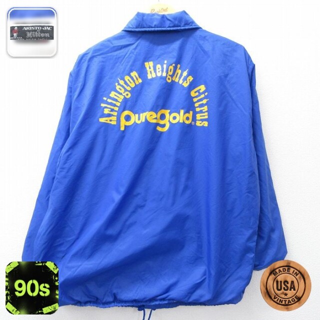 【50%OFF】ヒルトン 90s ナイロンジャケット Pure gold ブルー L | 古着