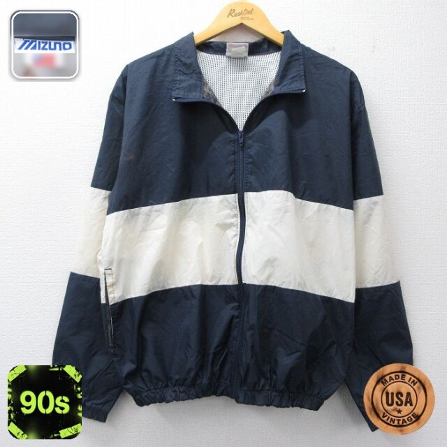 【50%OFF】ミズノ 90s ナイロンジャケット ホワイト M | 古着