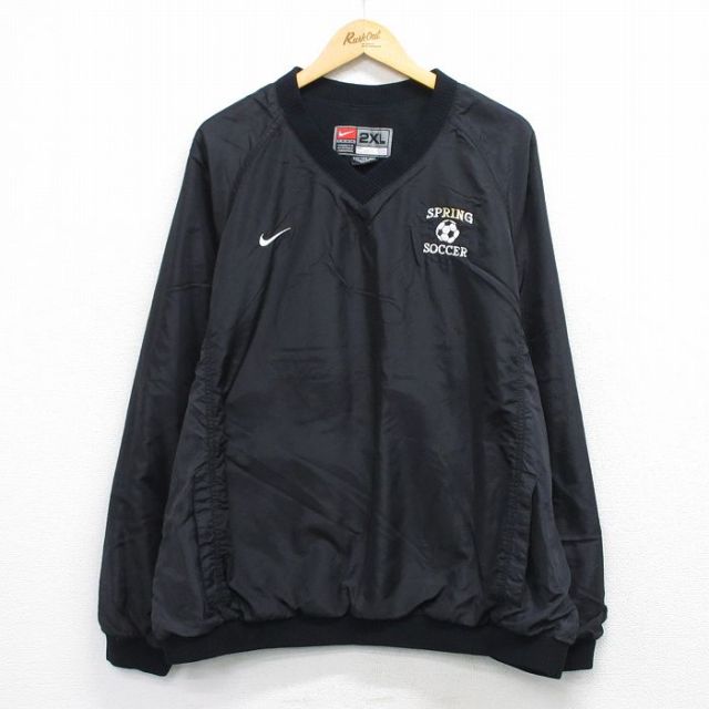 古着通販 XL☆古着 ナイキ NIKE 長袖 ナイロン ジャケット メンズ 00