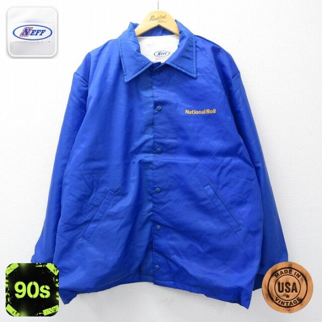 【50%OFF】National Roll 90s ナイロンジャケット ブルー XL | 古着