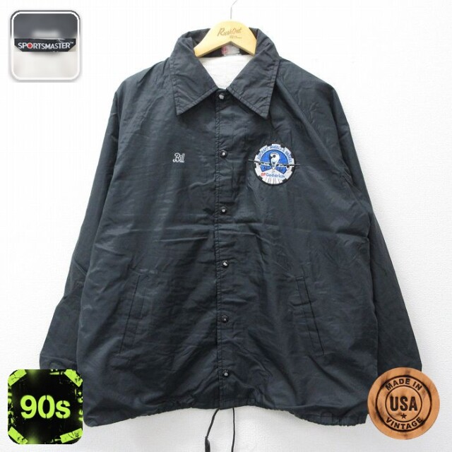 【50%OFF】AIR CRAFT 90s ラグランナイロンジャケット 飛行機 ブラック L | 古着