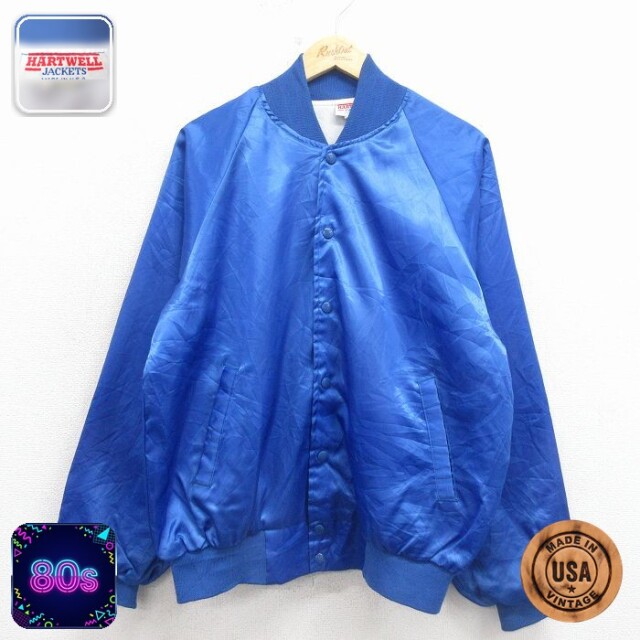 【20%OFF】80s ラグランナイロンジャケット ブルー L | 古着
