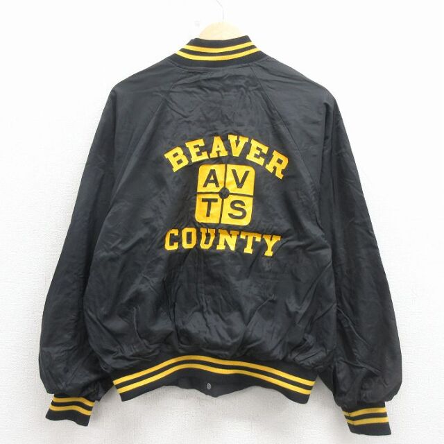 【20%OFF】BEAVER 80s ラグランナイロンジャケット ブラック L | 古着