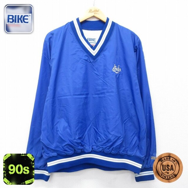 【20%OFF】NFL インディアナポリスコルツ 90s ナイロンジャケット Vネック ブルー メンズXL相当 | 古着