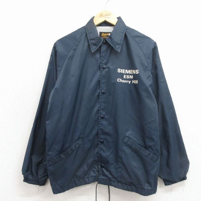 スイングスター 80s ラグランナイロンジャケット ESM ネイビー メンズM相当 | 古着