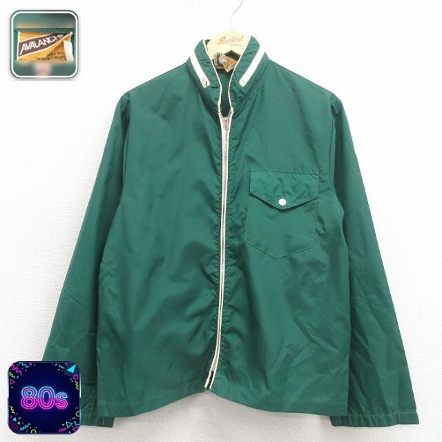 【20%OFF】80s ナイロンジャケット グリーン メンズS相当 | 古着
