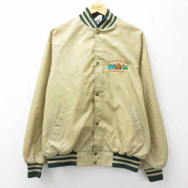 ナイロンジャケット UTAH NATIONAL PARKS ベージュ XL | 古着