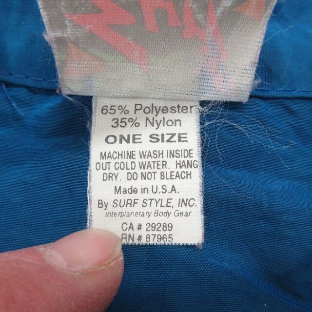 古着通販 XL☆古着 サーフスタイル 長袖 ハーフジップ ナイロン