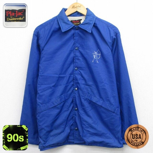 【20%OFF】Dunbrooke 90s ナイロンジャケット 弓矢 ブルー メンズL相当 | 古着