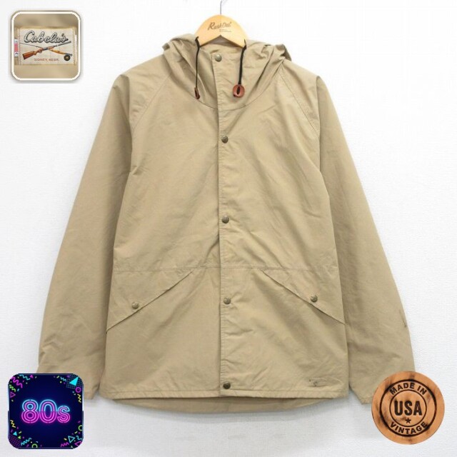 【20%OFF】カベラス 80s ラグランナイロンジャケット ベージュ メンズL相当 | 古着
