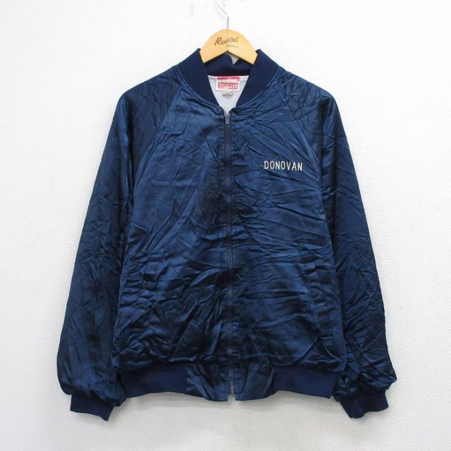 古着通販 M☆古着 長袖 ナイロン ジャケット メンズ 90年代 90s SWING