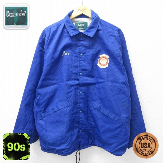 【20%OFF】Dunbrooke 90s ナイロンジャケット BOCA ブルー メンズXL相当 | 古着