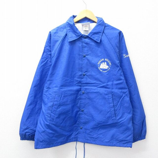 ナイロンジャケット USA古着  90s 古着通販 M☆古着 長袖 ナイロン ジャケット メンズ 90年代 90s SQUARE
