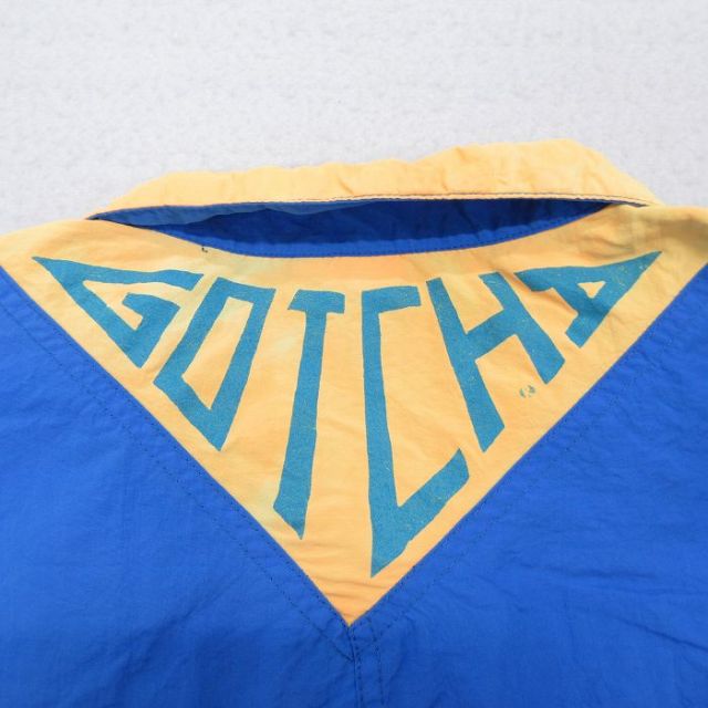 古着通販 XL☆古着 ガッチャ GOTCHA 長袖 ハーフジップ ナイロン
