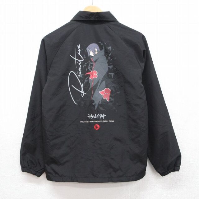 古着通販 XS☆古着 長袖 ナイロン ジャケット メンズ アニメ ナルト