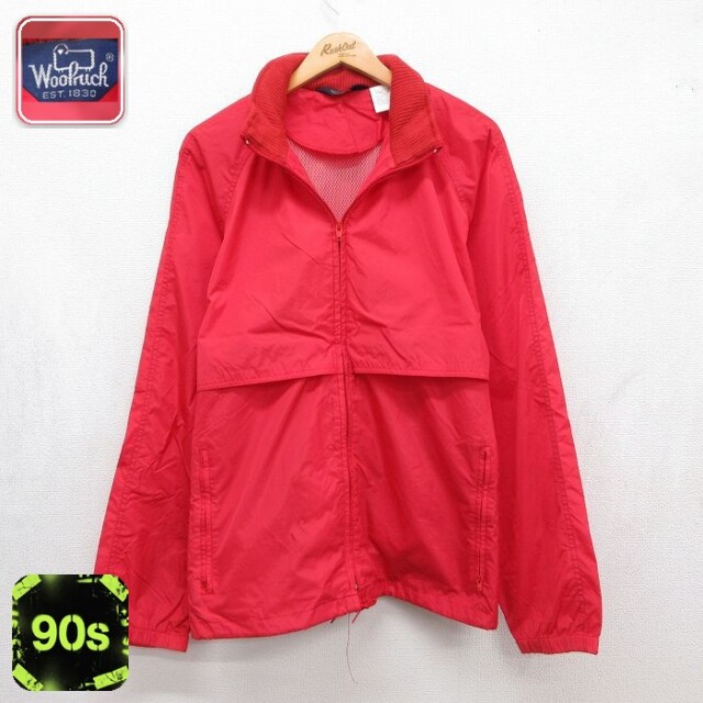 【20%OFF】ウールリッチ 90s ナイロンジャケット ラグラン レッド メンズL相当 | 古着