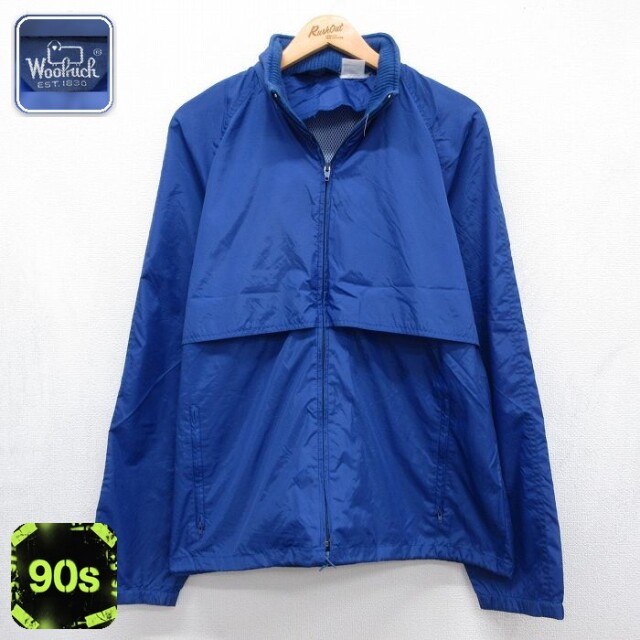 【20%OFF】ウールリッチ 90s ナイロンジャケット ラグラン ブルー メンズM相当 | 古着