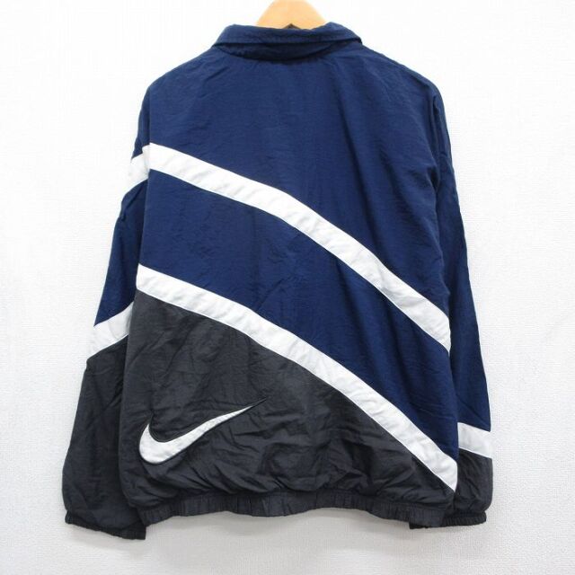 古着通販 XL☆古着 ナイキ NIKE 長袖 ナイロン ジャケット メンズ 00