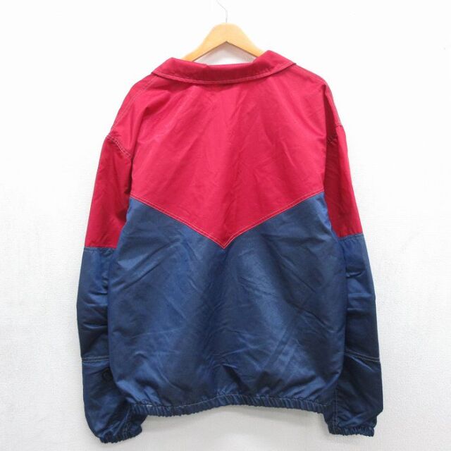 古着通販 XL☆古着 長袖 ナイロン ジャケット メンズ 90年代 90s