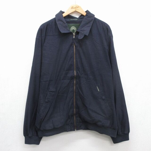 XL★古着 WEATHER PROOF 長袖 ジャケット メンズ 大きいサイズ ネイビー 26jul31