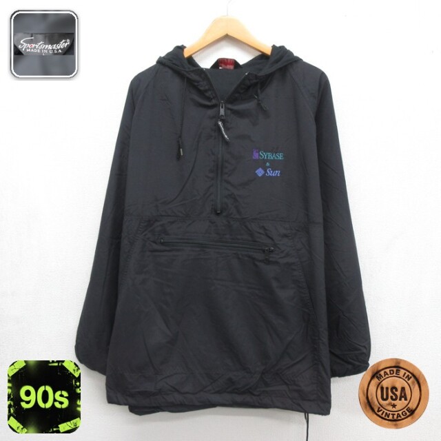 スポーツマスター 90s アノラックジャケット ブラック メンズXL相当 | 古着