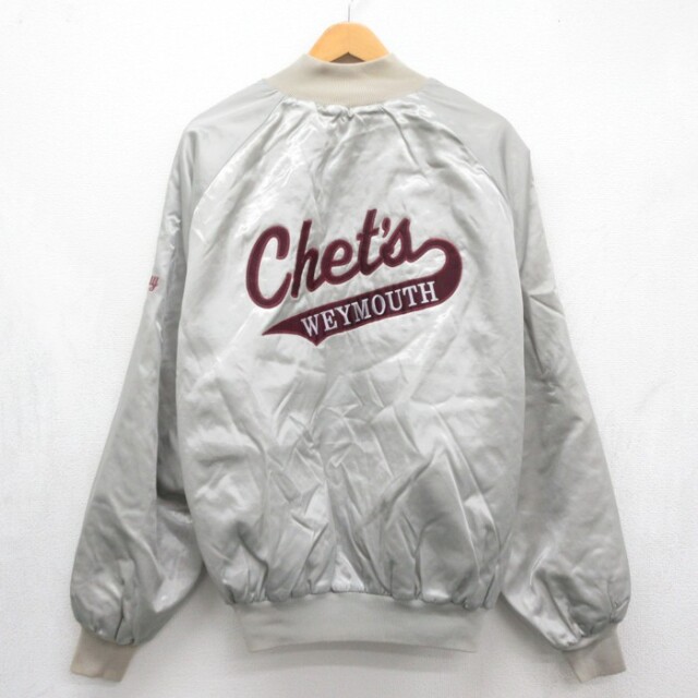 WestArk 80s ラグランナイロンジャケット Chets グレー メンズXL相当 | 古着