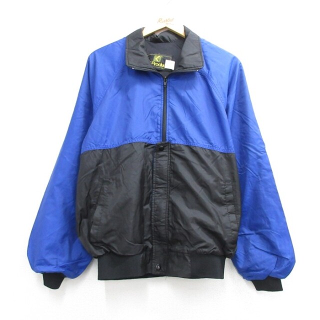 K-Products 90s ラグランナイロンジャケット ブルー メンズM相当 | 古着