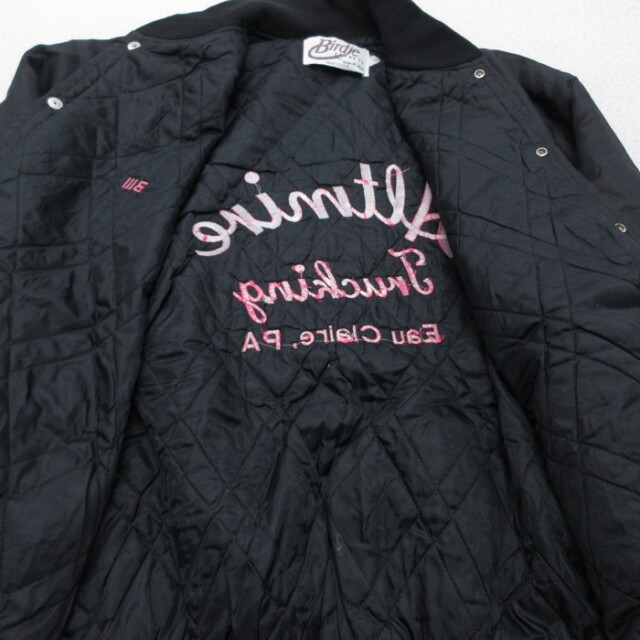 HONDA 刺繍ロゴ　キルティングジャケット ブラック　L 古着通販 XL☆古着 Birdie Jackets 長袖 ナイロン ジャケット メンズ