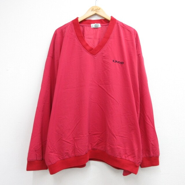 アイゾッド 90s ナイロンジャケット レッド XL | 古着 26aug27