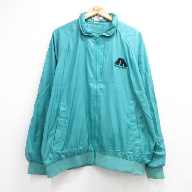 La Mode 長袖 ナイロン ジャケット 90s USA製 グリーン メンズXL相当 | 古着