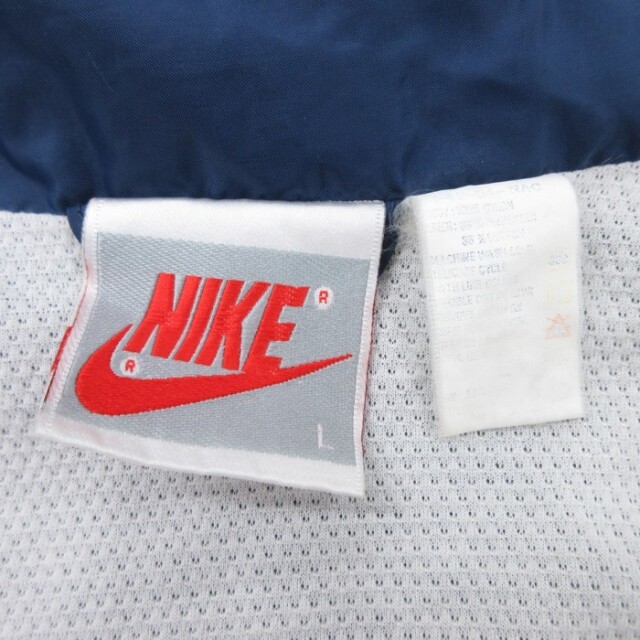 古着通販 L☆古着 ナイキ NIKE 長袖 ナイロン ジャケット メンズ 90