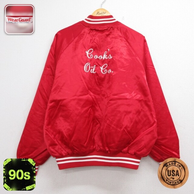 WearGuard 90s ラグランジャケット バドワイザー レッド メンズXL相当 | 古着