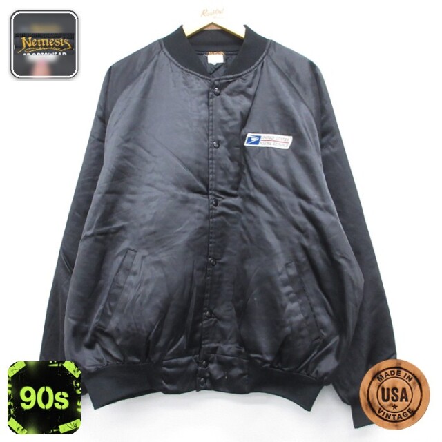ジャケット USPS ブラック メンズXL相当 | 古着