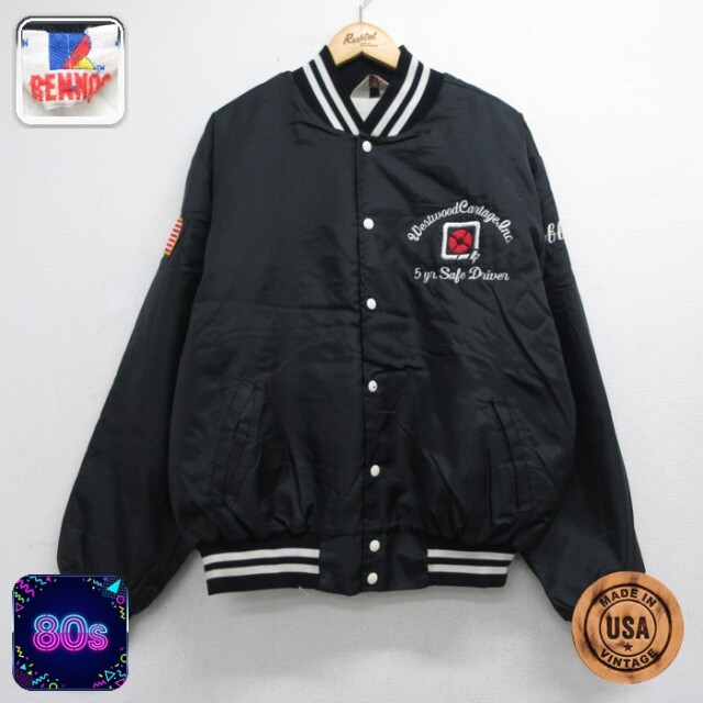 BENNDO 80s ナイロンジャケット ブラック メンズXL相当 | 古着