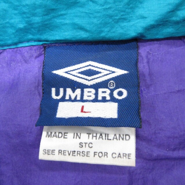 古着通販 XL☆古着 umbro アンブロ 長袖 ナイロン ジャケット メンズ