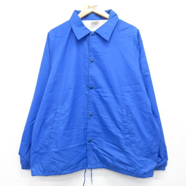 古着通販 XL☆古着 長袖 ナイロン ジャケット メンズ 90年代 90s USA製