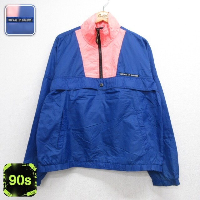 古着通販 XL☆古着 OP オーシャンパシフィック 長袖 ナイロン