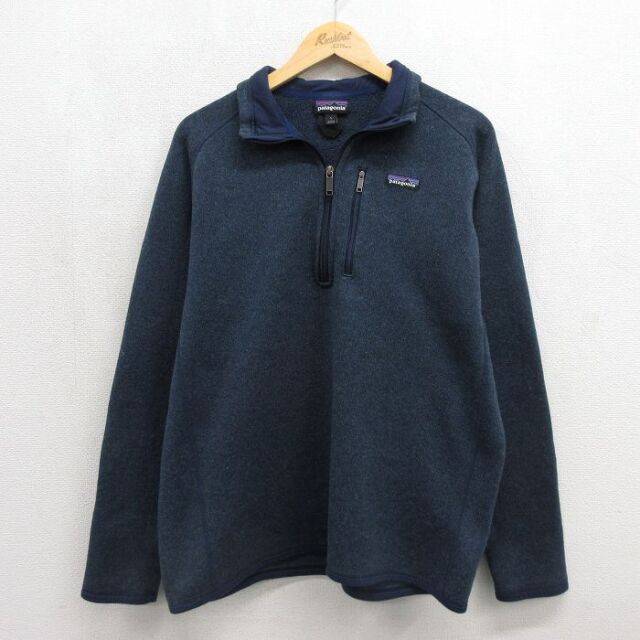 パタゴニア 長袖ハーフジップセーター ベター ネイビー メンズL相当 | 古着