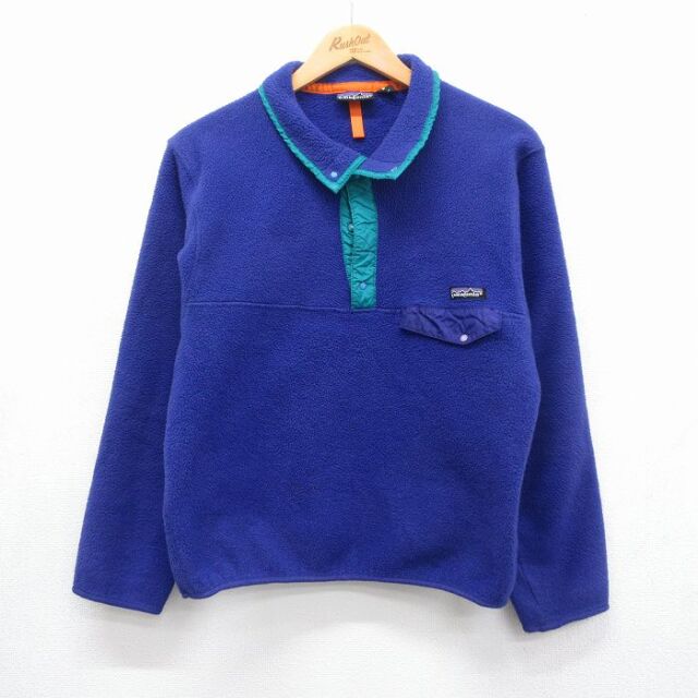 パタゴニア 90s フリースジャケット スナップT ブルー メンズM相当 | 古着