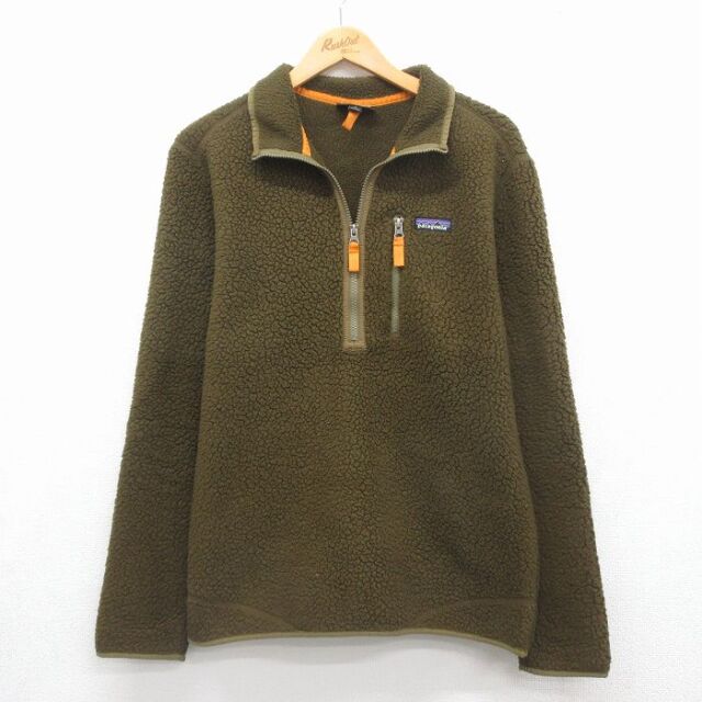 パタゴニア ハーフジップフリースジャケット カーキ メンズL相当 | 古着