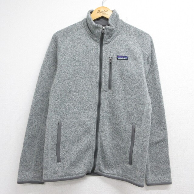 S★古着 パタゴニア patagonia 長袖 ジャケット フルジップ メンズ ベターセーター グレー 霜降り 26sep02