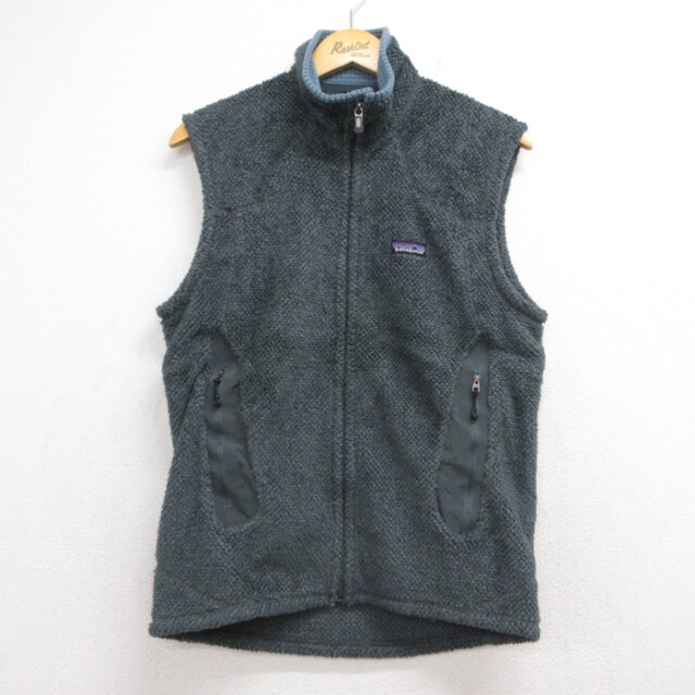M★古着 パタゴニア patagonia メンズ R2 フリース ベスト ポリエステル グリーン【spe】 26sep10