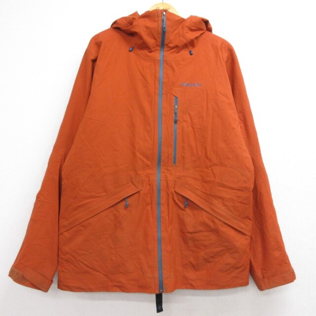 XL★古着 パタゴニア patagonia 長袖 ジャケット パーカー メンズ インサレーテッドスノーショット H2No ポリエステル オレンジ【spe】 26sep10