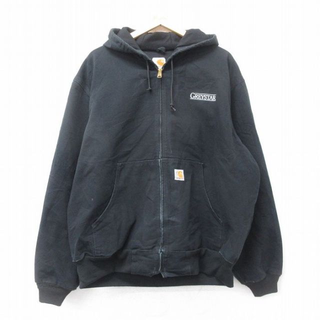 古着通販 XL☆古着 カーハート 長袖 アクティブ ジャケット パーカー  