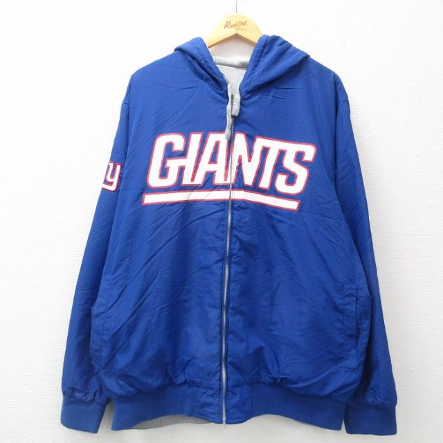 古着通販 XL☆古着 長袖 ジャケット パーカー メンズ NFL ニューヨーク 