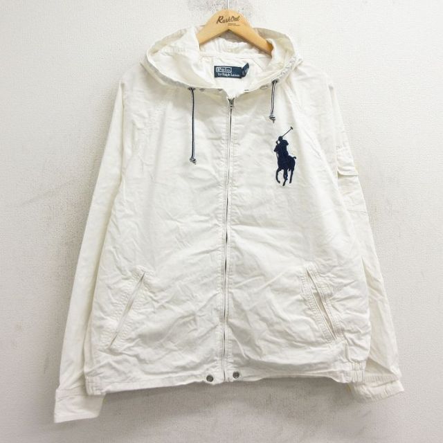 古着通販 XL☆古着 ラルフローレン 長袖 ブランド ジャケット パーカー