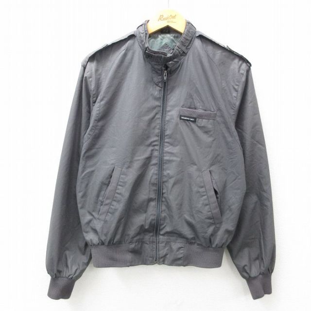 M★古着 メンバーズオンリー 長袖 ジャケット メンズ 00年代 00s ラグラン グレー 25feb08 中古 アウター ジャンパー ブルゾン