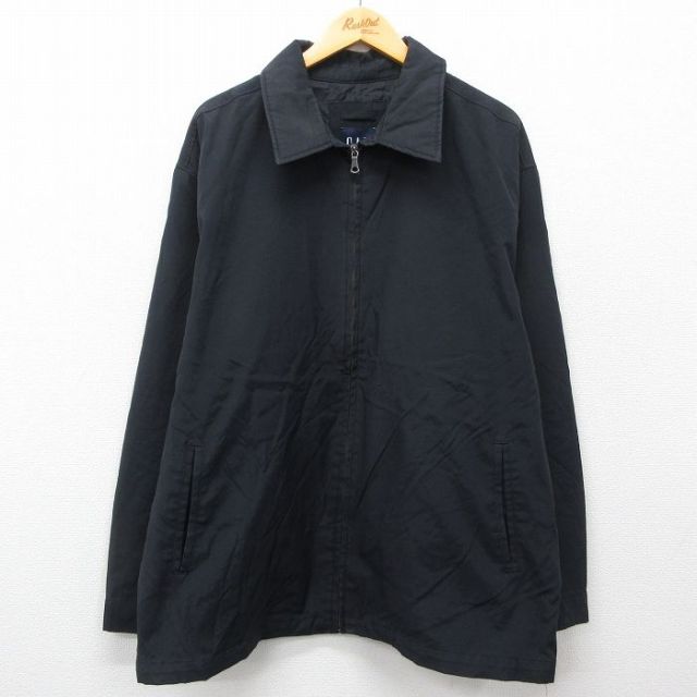 XL★古着 ギャップ GAP 長袖 ジャケット メンズ 00年代 00s 黒 ブラック 25feb12 中古 アウター ジャンパー ブルゾン