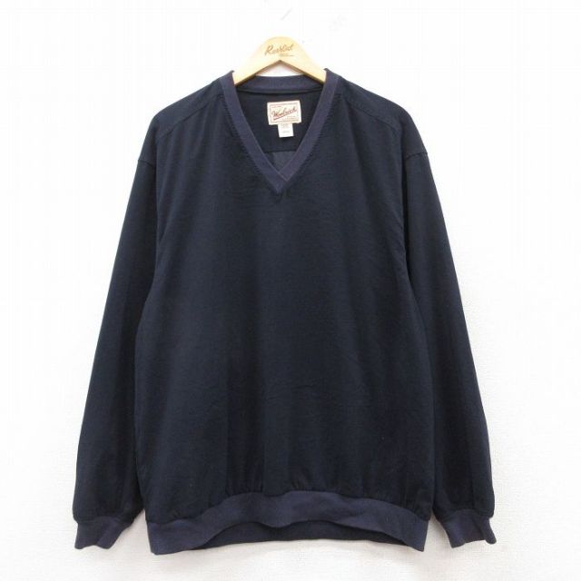 XL★古着 ウールリッチ WOOLRICH 長袖 ジャケット メンズ 00年代 00s Vネック 黒系 ブラック 【spe】 25feb13 中古 アウター ジャンパー ブルゾン
